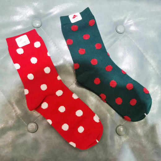 【49元6双】女士圣诞系列无骨精梳棉袜【2022213】 商品图0