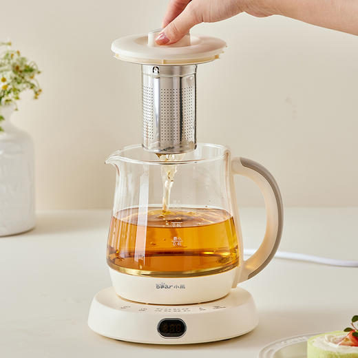 【小程序】小熊(Bear)迷你养生杯养生壶煮茶器 办公室家用便携煮茶壶恒温烧水壶小型花茶壶0.8升YSH-D08L1 商品图3
