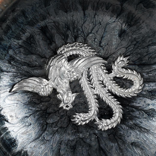 子佩集S990银【河清海晏】茶具【HH001】凤舞茶杯摆件2312 商品图2