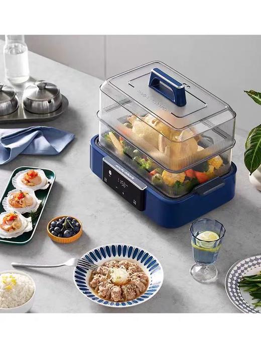 摩飞速蒸锅电蒸锅多功能家用蒸煮炖体锅 商品图0