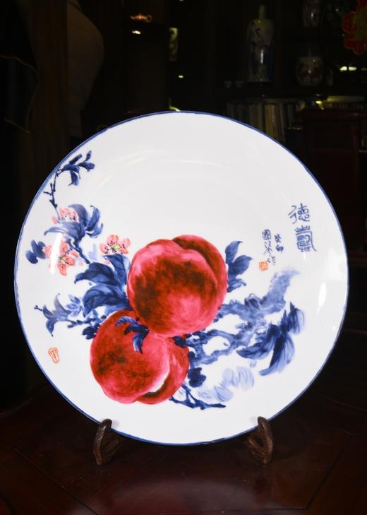 釉上彩德寿赏盘 商品图0