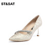星期六水钻绊带装饰款细高跟单鞋SS33111189 商品缩略图1