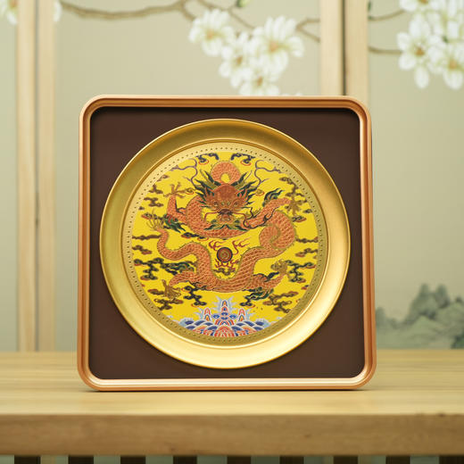 《皇锦龙盘 》中工美权威监制 龙盘摆件 商品图1