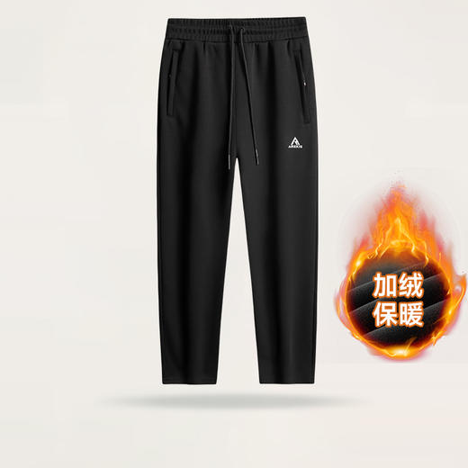 【圈】【新款DK】大依优型大码加绒直口束口休闲裤松紧腰加肥加大宽松舒适运动裤男装裤子长裤 商品图6