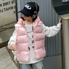 【温暖羽绒！添衣保暖】儿童马甲男童背心宝宝春秋新款，羽绒棉马夹连帽外套女童保暖坎肩女，柔软舒适，透气性好 商品缩略图7