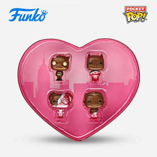Funko POP DC Val Box(Choc) 6pc PDQ DC情人节巧克力Pocket 4个装公仔手办摆件 76225 商品图0