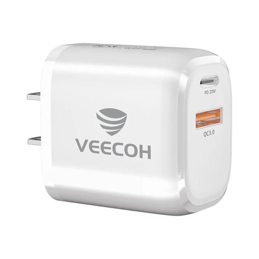 VEECOH PD20W快充充电器 VE-AC2101 PD20W+USB口手机充电器 商品图5