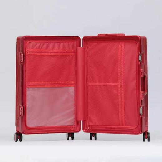结婚铝框行李箱红色婚礼用箱子拉杆箱新娘陪嫁皮箱女方嫁妆铝框密码箱 商品图5