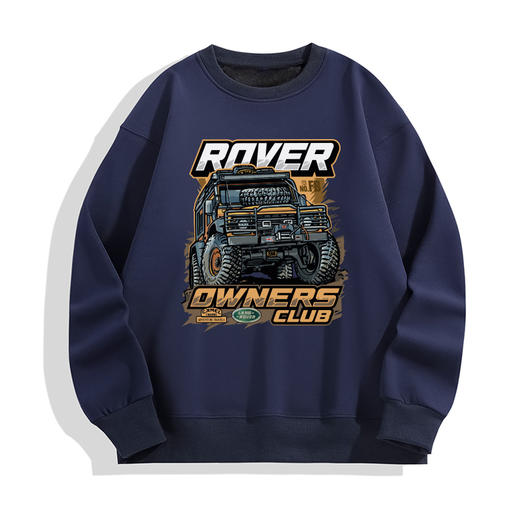 ROVER路虎卫士图案印花冬季男士抓绒套头卫衣国潮新品越野定制服 NMT-2083 商品图6