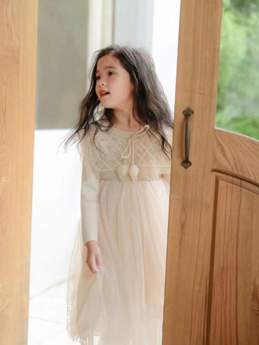 重工珠片针织纱裙 商品图1