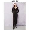 VIMAGE纬漫纪春季新款设计感小众法式复古气质修身连衣裙V2177705 商品缩略图0