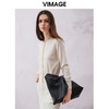 VIMAGE纬漫纪春季新款通勤气质显瘦纯色针织衫V2101718 商品缩略图3