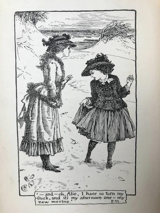 1889年 莫尔斯沃思夫人《教区牧师的孩子们》 沃特克兰7幅插图 漆布精装32开 商品图6