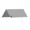 错山 户外天幕露营帐篷方形蝶形防晒防雨公园野餐套装4人以上便携 银色-方形天幕【3*3M】撑杆2m MS808 商品缩略图6