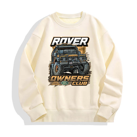 ROVER路虎卫士图案印花冬季男士抓绒套头卫衣国潮新品越野定制服 NMT-2083 商品图3
