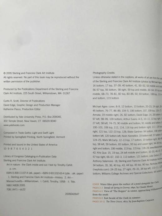 含光盘！大自然中的艺术：克拉克艺术中心内外 163幅彩色13幅黑白插图 精装16开 商品图5