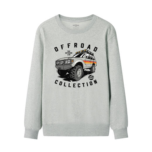 自由基地越野个性印花系列冬季圆领套头卫衣300克毛圈团队定制衫 NMT-2089 商品图3