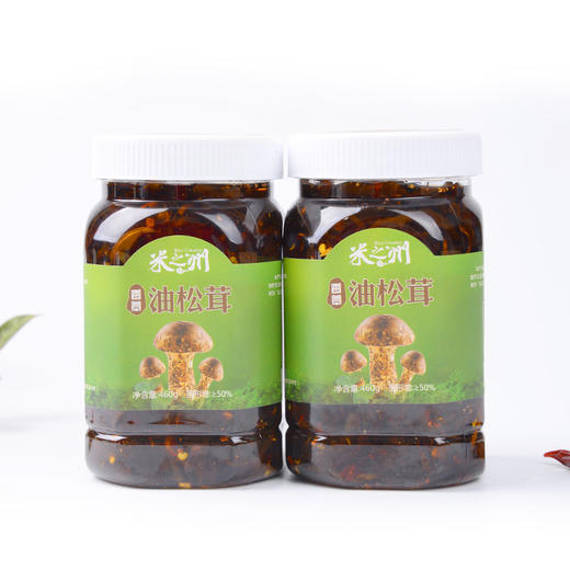 云南特产米之州油松茸菌美食小吃下饭菜拌面瓶装460克 商品图3