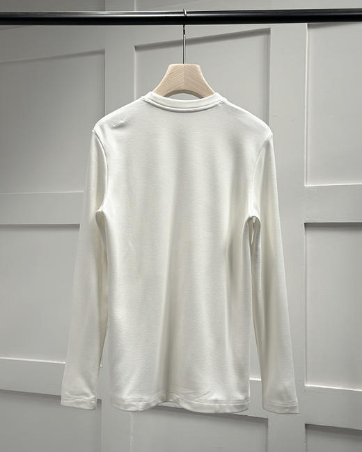 【大促，不退不换】 Z家  糯软冬温 黑科技柔厚双层复绒 长袖圆领打底衫 T恤 AH2302 商品图11