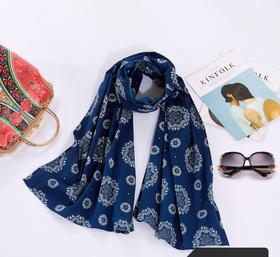 蓝印花布大边帽