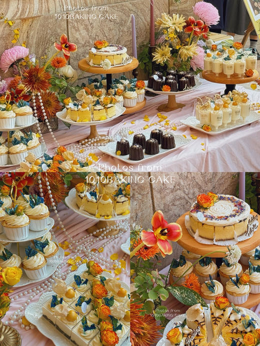 「向日葵主题」惠州白鹭湖  户外婚礼甜品台案例 商品图0