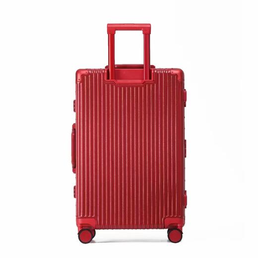 结婚铝框行李箱红色婚礼用箱子拉杆箱新娘陪嫁皮箱女方嫁妆铝框密码箱 商品图2