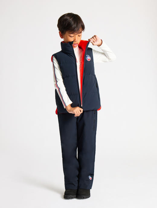 Fusalp - Venus  - Marin/Soul - 童装 - 夹克 - 深蓝色/橙色 商品图4