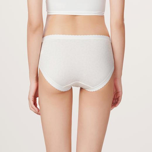 都市丽人健康木代尔系列纤柔绵内裤女茶纤维女士内裤中腰平角内裤LK45E8 商品图3