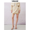 VIMAGE纬漫纪春季气质高级感小香风高腰显瘦半身裙V2106701 商品缩略图0