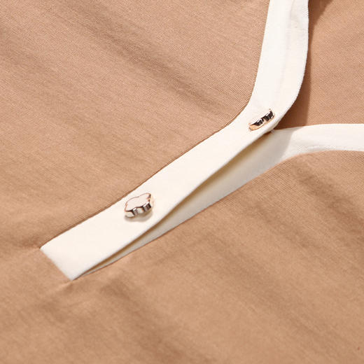 都市丽人舒适外出春夏睡衣女凉感无尘棉家居服薄款短袖短裤女士套装LH42B1 商品图10