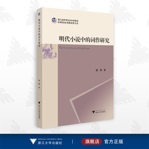 明代小说中的词作研究/龚霞/浙江大学出版社 商品图0