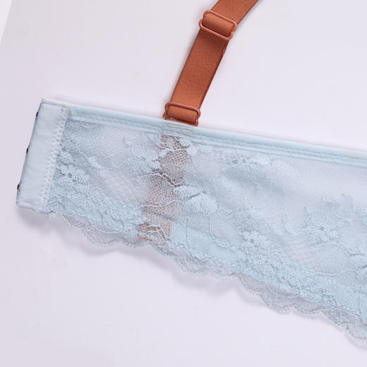 都市丽人聚拢升杯内衣女蕾丝文胸BC杯适穿3/4杯超薄款速干软钢圈三排扣YB42A3 商品图10