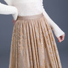 弹力高腰植绒半身裙，花色长款A字裙MYX-MTYR-2380-Y 商品缩略图3