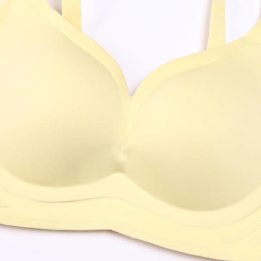 都市丽人Vbra内衣女泳布文胸无尺码3/4杯薄款无钢圈三排扣LB46K3 商品图13