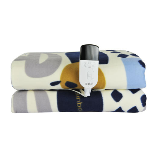 【Rainbow】彩虹电热毯（宽1.8*长2.0米）双控双温特大宽幅舒适绒双人电热毯1538AA【开关、花色随机】 商品图5