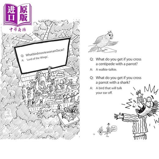 【中商原版】The Treehouse Joke Book 1-2 树屋故事的笑话书2册 英文原版 进口图书 树屋历险儿童幽默图画书 Andy Griffiths 商品图4