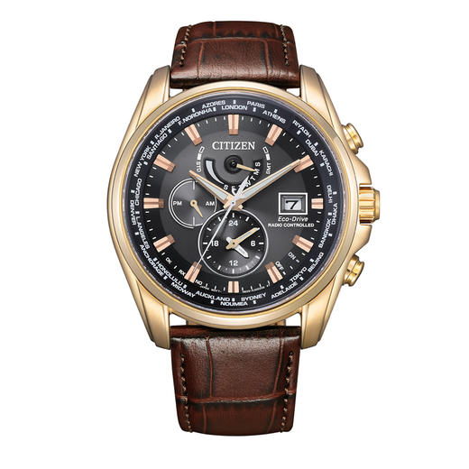 西铁城/CITIZEN光动能万年历多局电波男表空中之鹰AT9123-13E 商品图1