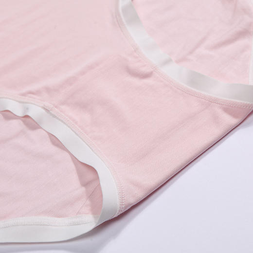 都市丽人健康木代尔系列纤柔绵内裤女茶纤维女士内裤中腰平角内裤LK45E7 商品图7