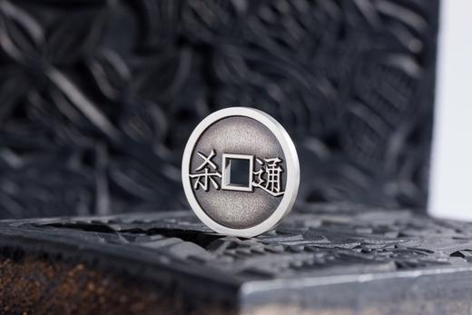 矩德泉坊 纯银手作 逢赌必胜背通杀（3厘米版) gq230700730 商品图3