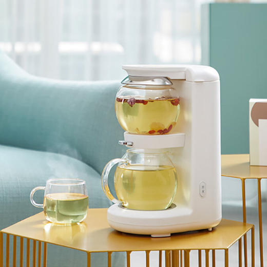 【样品清仓5折，仅1件，无原包装】鸣盏台式茶吧机 智能茶饮机 养生壶 泡茶机 电热烧水壶茶壶玻璃花茶壶速热饮水机 家用办公室 MZ-1151 商品图7