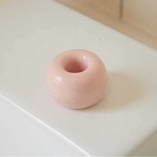 简约陶瓷牙刷架 粉红 商品图3