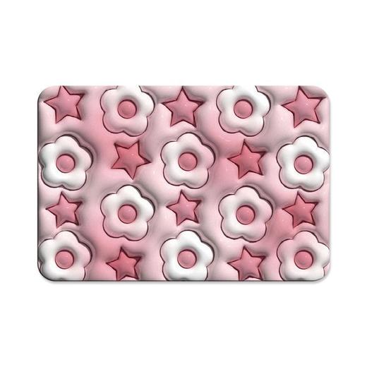 【Q弹柔软！环保亲肤】浴室防滑垫厕所卫生间地垫脚垫3D立体感膨胀小花软硅藻泥吸水地垫，纹理防滑设计，让你无需担心湿滑。ry 商品图10