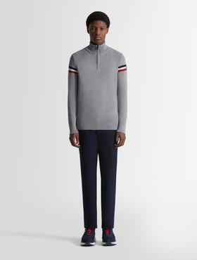 Fusalp - Wengen IV - Silice/Mari - 男装 - 套头衫 - 灰色/多色