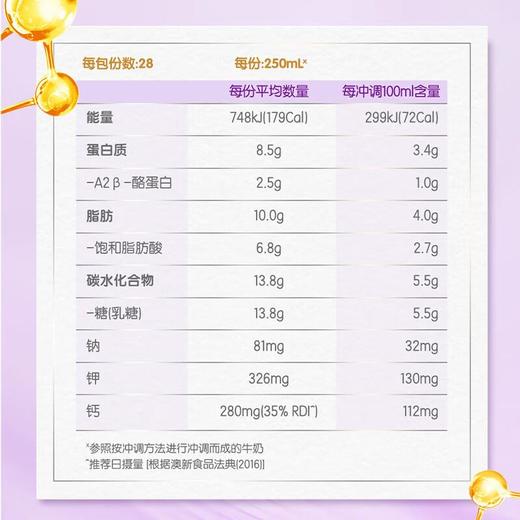 a2奶粉 新西兰进口 全脂速溶成人奶粉1kg/袋 商品图3