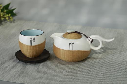 禅宁福°竹丝扣瓷茶具三件套 商品图4