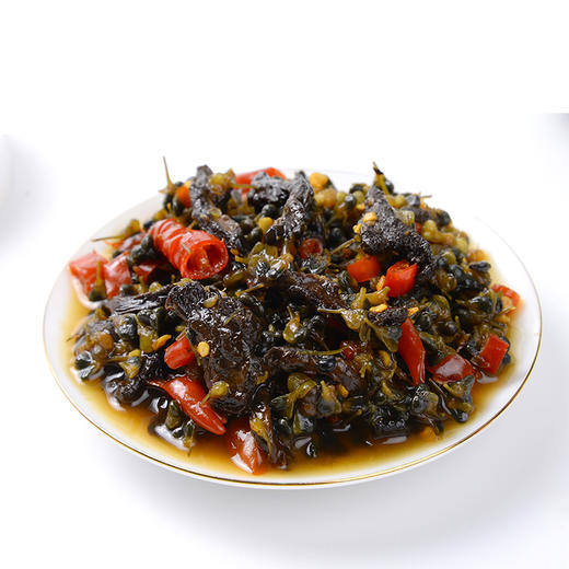 云南特产米之州油干巴菌韭菜花美食小吃下饭菜拌面瓶装460克 商品图1