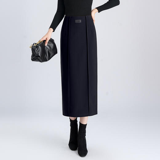 厚款包臀裙开衩半身裙，时尚气质一步裙MYX-KDFY-22910 -Y 商品图1