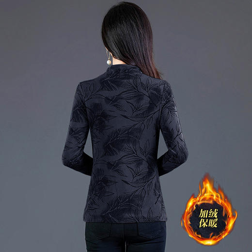 加绒保暖打底衫，时尚气质女装厚款小衫QYM-TYP-MY8067-Y 商品图2