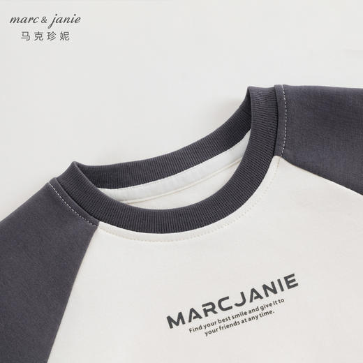 [空气层]马克珍妮儿童山系户外卫衣儿童插肩袖拼色上衣春款240013 商品图3