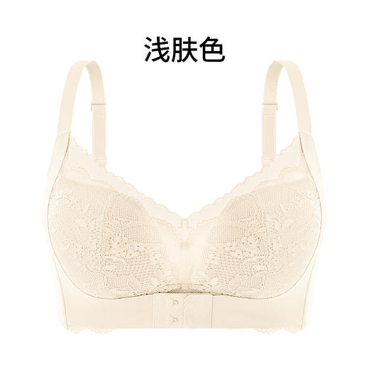 真丝调整型内衣， 薄款蕾丝性感无钢圈桑蚕丝文胸收副乳TG02S207 商品图4
